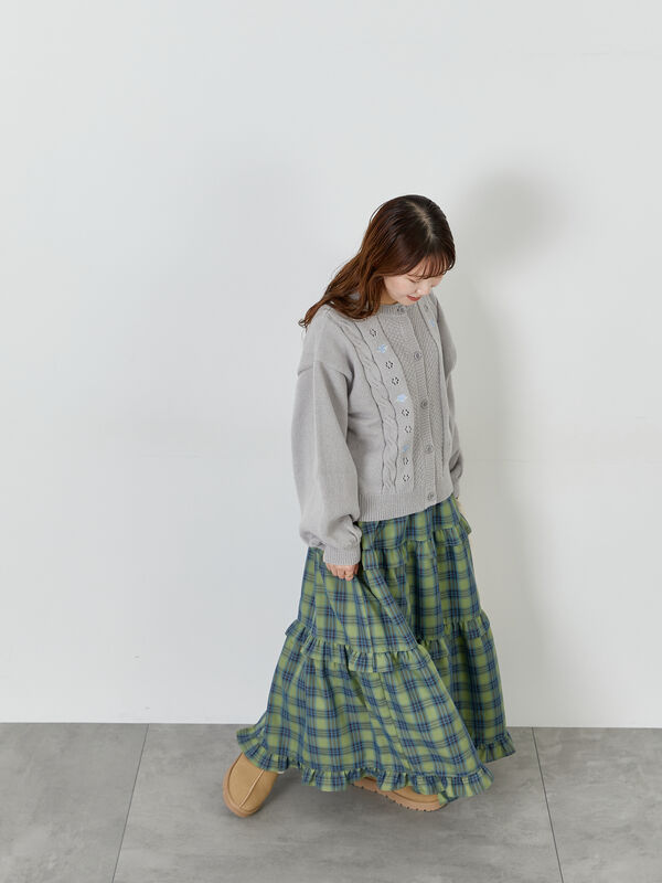 花刺繍カーディガン（トップス/カーディガン）【セール】｜ehka sopo