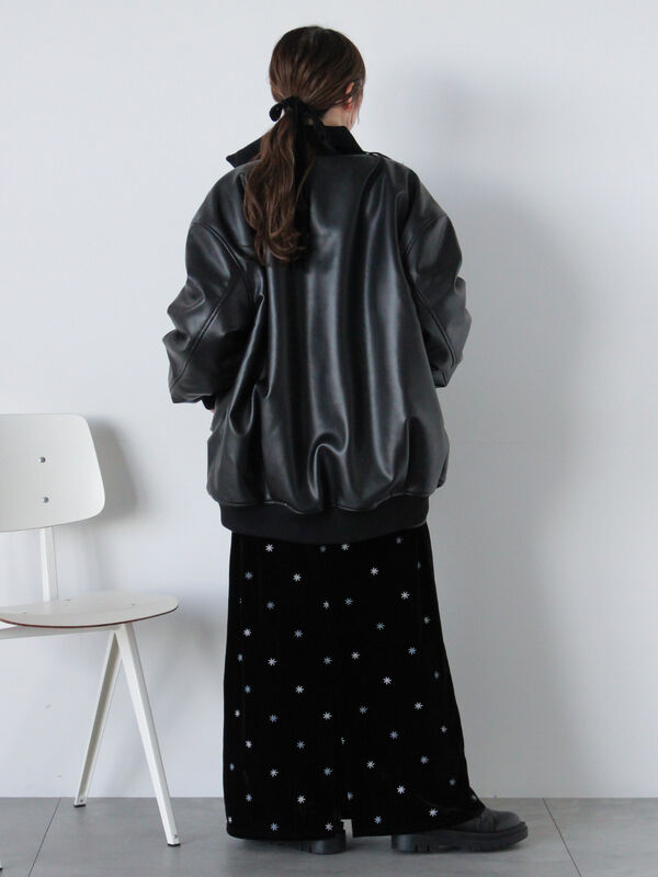 エコレザーボアリバーシブルジャケット（アウター/ブルゾン）【セール