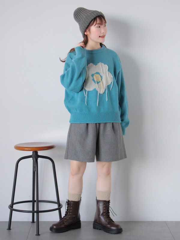 花モチーフニット（トップス/ニット・セーター）【セール】｜ehka sopo