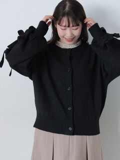 MARNO ブラック リブ編み カーディガン リアルマッコイズ MC19103 JM モヘア カーディガン ブラック