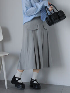 スカート(グレー/灰色系)のセール・アウトレット｜レディース