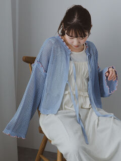 カーディガン(ブルー/青系)のセール・アウトレット｜レディース