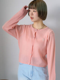 カーディガン(ピンク/桃色系)のセール・アウトレット｜レディース