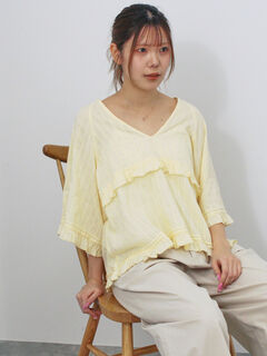 シャツ・ブラウス(イエロー/黄色系)のセール・アウトレット