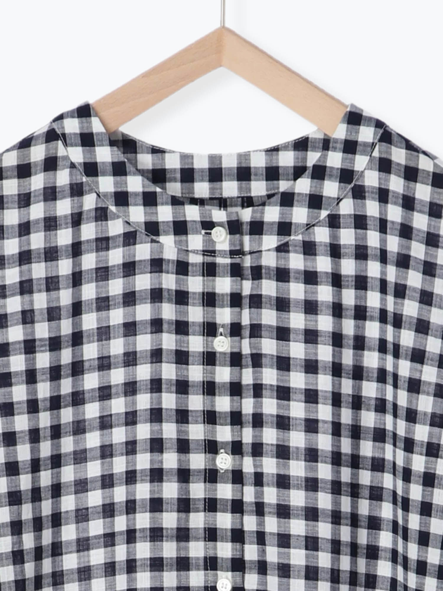 ギンガムチェックシャツワンピース ワンピース Samansa Mos2 Blue サマンサモスモス ブルー のアウトレット Outlet 公式通販