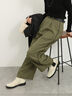 ◎サイドラインワイドパンツ（チャコールグレー/ベージュ/カーキ）｜Samansa Mos2 blue（サマンサモスモス ブルー）通販
