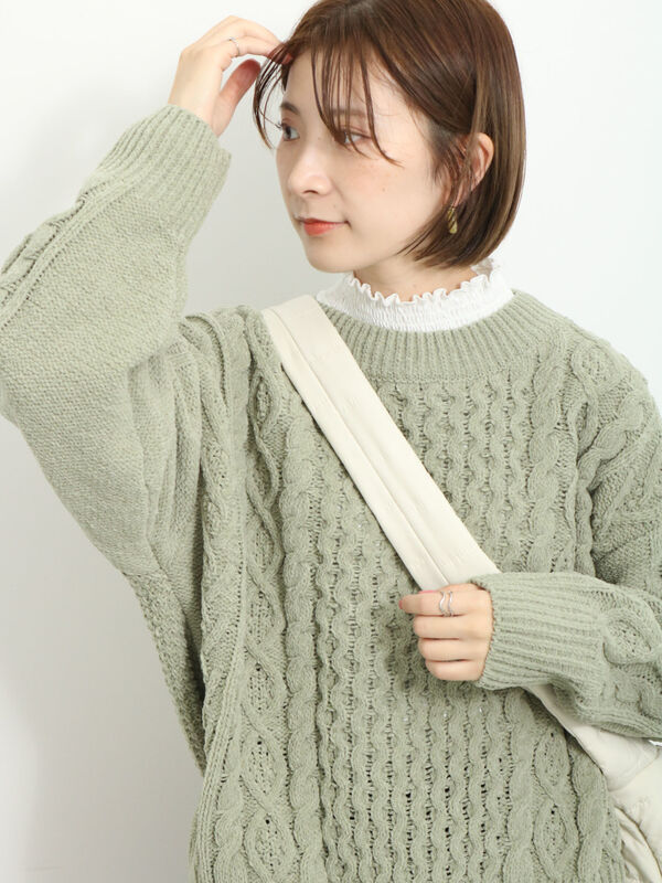 サマンサモスモス　2点 ◎ハーフジップニットトップス（トップス/ニット・セーター