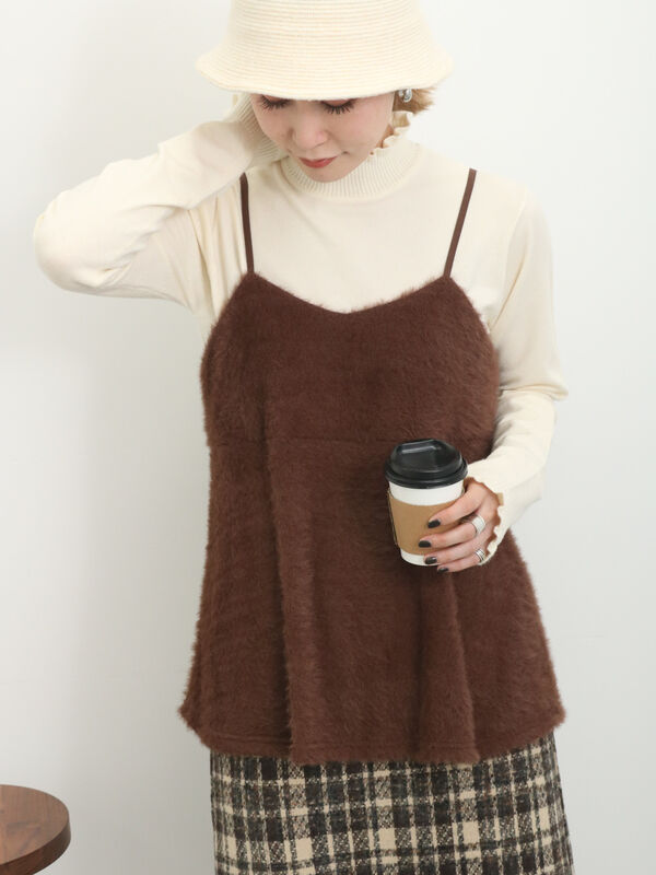 ◎前後2WAYフェザーキャミビスチェ（トップス/シャツ・ブラウス