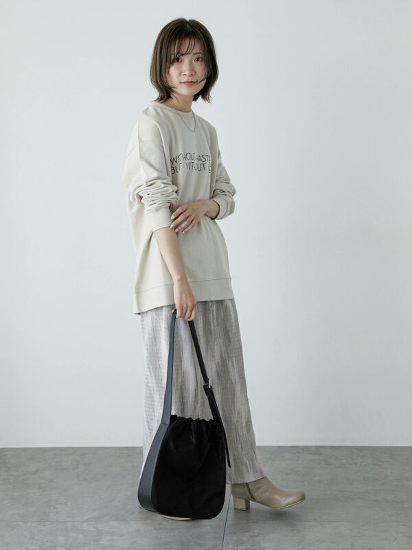 ベロアニュアンス柄ナロースカート（ボトムス/スカート）【セール