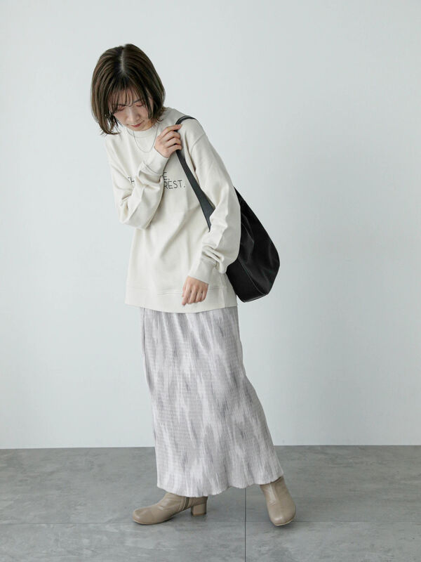 ベロアニュアンス柄ナロースカート（ボトムス/スカート）【セール