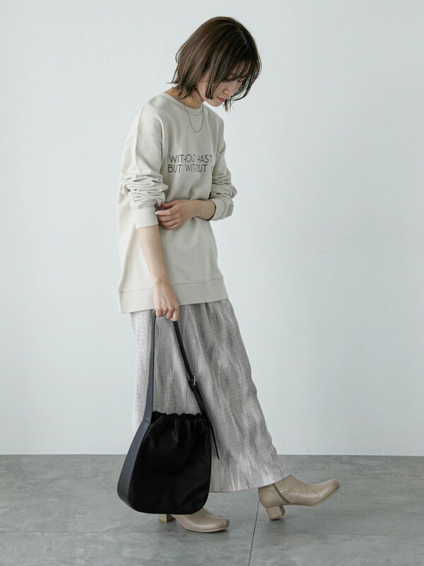 ベロアニュアンス柄ナロースカート（ボトムス/スカート）【セール