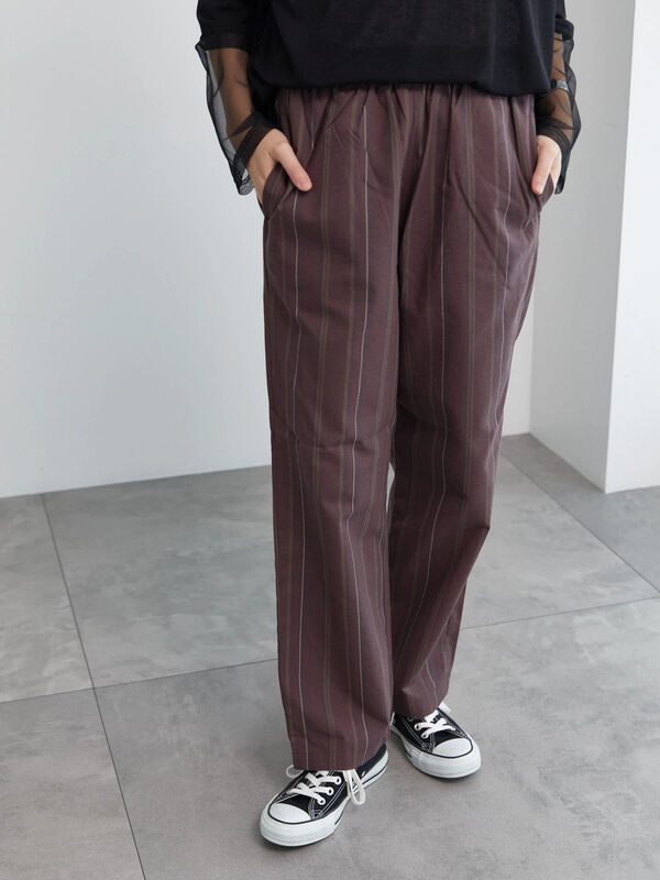 イージーケア】リネン混イージーパンツ（ボトムス/パンツ）【セール