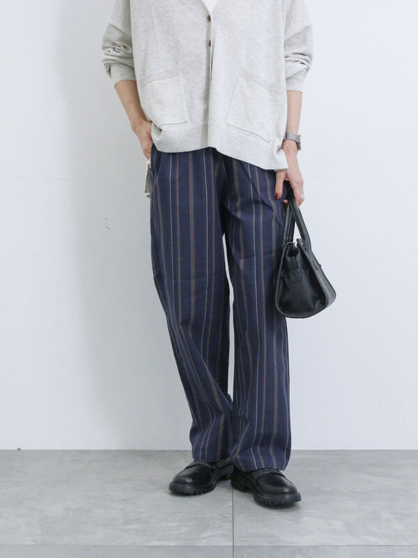 イージーケア】リネン混イージーパンツ（ボトムス/パンツ）【セール