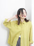 【接触冷感】麻レーヨンシャツ（イエロー）｜Samansa Mos2 blue（サマンサモスモス ブルー）通販