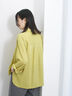 【接触冷感】麻レーヨンシャツ（チャコールグレー/イエロー/カーキ/ブルー/ネイビー/キナリ）｜Samansa Mos2 blue（サマンサモスモス ブルー）通販