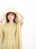 ライン編みペーパーハット（ブラウン/キナリ）｜Samansa Mos2 blue（サマンサモスモス ブルー）通販