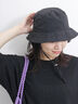 ストラップ付バケットハット（ブラック）｜Samansa Mos2 blue（サマンサモスモス ブルー）通販