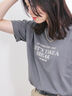ロゴプリントTシャツ（オフホワイト/チャコールグレー/ブラック/オレンジ/グリーン）｜Samansa Mos2 blue（サマンサモスモス ブルー）通販