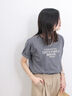 ロゴプリントTシャツ（オフホワイト/チャコールグレー/ブラック/オレンジ/グリーン）｜Samansa Mos2 blue（サマンサモスモス ブルー）通販