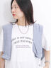 ロゴプリントチュニックTシャツ（オフホワイト/チャコールグレー/オレンジ）｜Samansa Mos2 blue（サマンサモスモス ブルー）通販