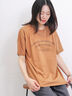 ロゴプリントチュニックTシャツ（オフホワイト/チャコールグレー/オレンジ）｜Samansa Mos2 blue（サマンサモスモス ブルー）通販