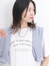ロゴプリントチュニックTシャツ（オフホワイト/チャコールグレー/オレンジ）｜Samansa Mos2 blue（サマンサモスモス ブルー）通販