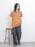 ロゴプリントチュニックTシャツ（オフホワイト/チャコールグレー/オレンジ）｜Samansa Mos2 blue（サマンサモスモス ブルー）通販