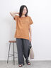 ロゴプリントチュニックTシャツ（オフホワイト/チャコールグレー/オレンジ）｜Samansa Mos2 blue（サマンサモスモス ブルー）通販
