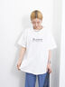 【USAコットン】フォトプリントチュニックTシャツ（オフホワイト/ブラック/パープル）｜Samansa Mos2 blue（サマンサモスモス ブルー）通販