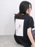 【USAコットン】フォトプリントチュニックTシャツ（オフホワイト/ブラック/パープル）｜Samansa Mos2 blue（サマンサモスモス ブルー）通販