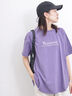 【USAコットン】フォトプリントチュニックTシャツ（オフホワイト/ブラック/パープル）｜Samansa Mos2 blue（サマンサモスモス ブルー）通販