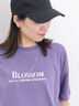 【USAコットン】フォトプリントチュニックTシャツ（オフホワイト/ブラック/パープル）｜Samansa Mos2 blue（サマンサモスモス ブルー）通販