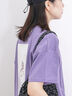 【USAコットン】フォトプリントチュニックTシャツ（オフホワイト/ブラック/パープル）｜Samansa Mos2 blue（サマンサモスモス ブルー）通販