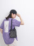 【USAコットン】フォトプリントチュニックTシャツ（オフホワイト/ブラック/パープル）｜Samansa Mos2 blue（サマンサモスモス ブルー）通販