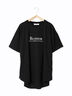 【USAコットン】フォトプリントチュニックTシャツ（オフホワイト/ブラック/パープル）｜Samansa Mos2 blue（サマンサモスモス ブルー）通販