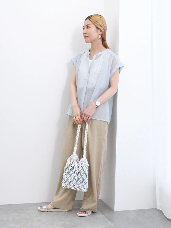 シアーストライプブラウス（トップス/シャツ・ブラウス）【セール