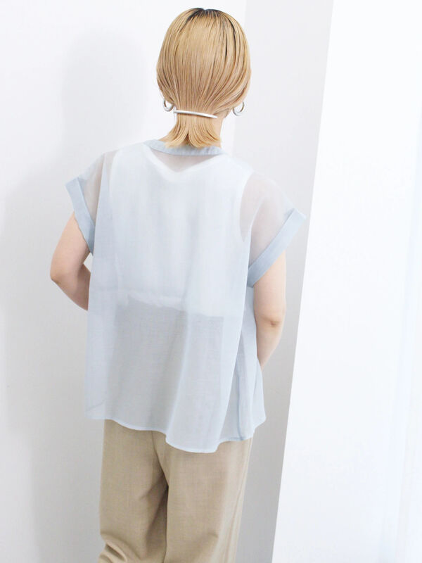 シアーストライプブラウス（トップス/シャツ・ブラウス）【セール