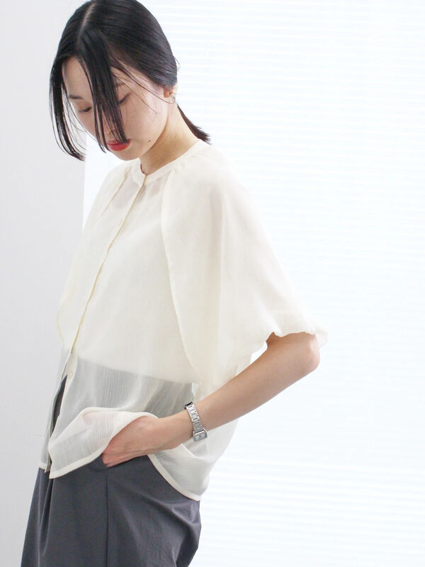 BLUE LABEL CRESTBRIDGE バルーンスリーブTシャツ 38 BLUE LABEL バルーンスリーブ Tシャツ 38