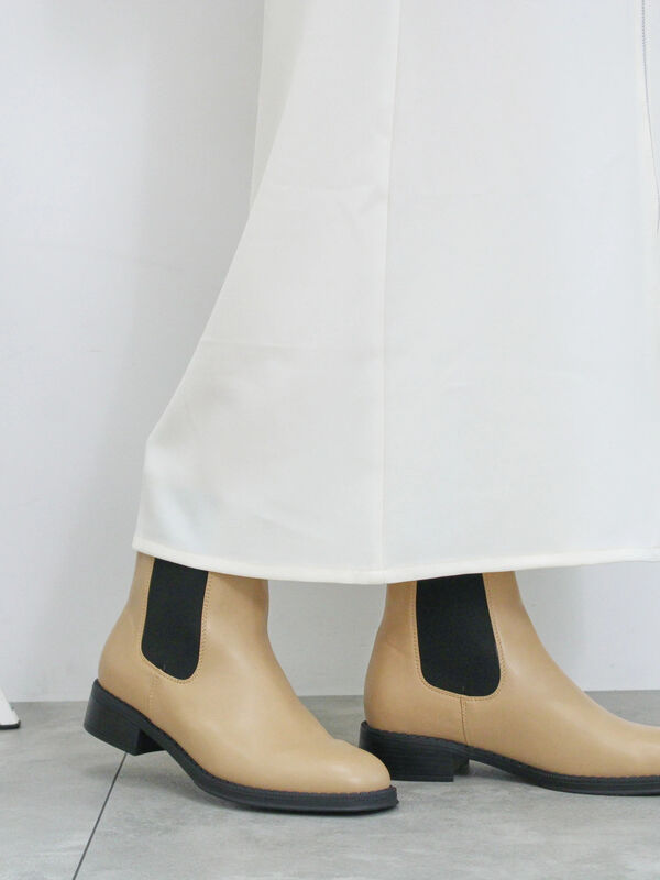 ふっくらクッション】インヒールサイドゴアブーツ（シューズ/ショート