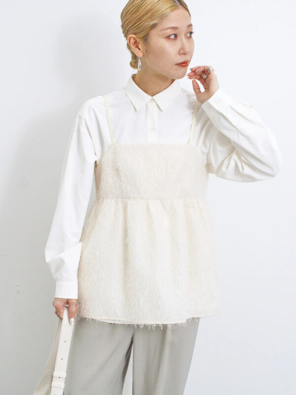 専用！！新品！！希少 ALBAROSA♥️ 升目 キャミ❤平成ギャル❤3点 ラメフェザーキャミビスチェ（トップス/シャツ・ブラウス）【セール