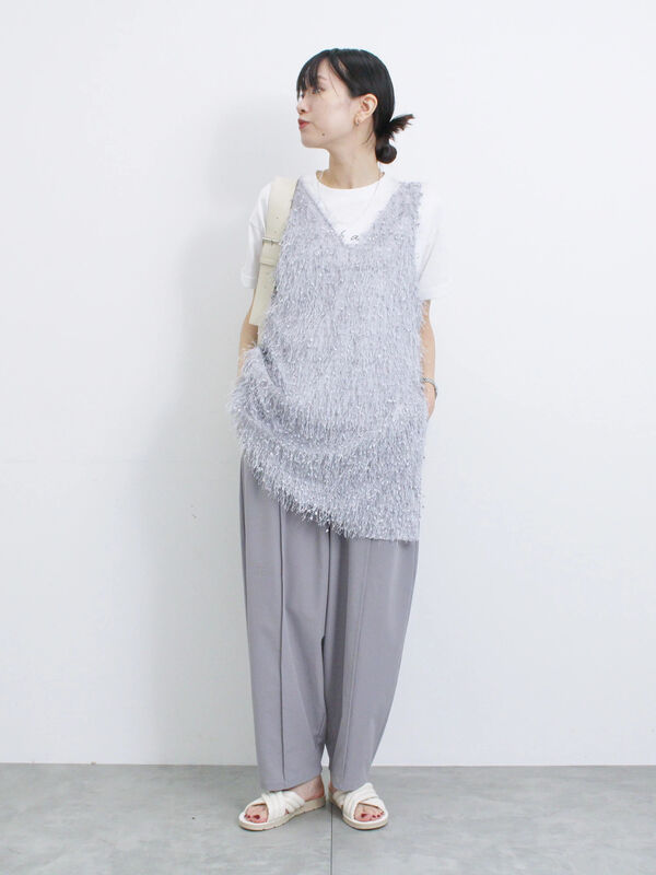 ◎【前後2way】フラッグフリンジプルオーバー（トップス/カットソー