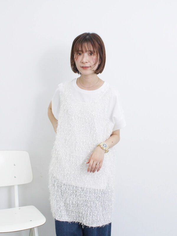 ◎【前後2way】フラッグフリンジプルオーバー（トップス/カットソー