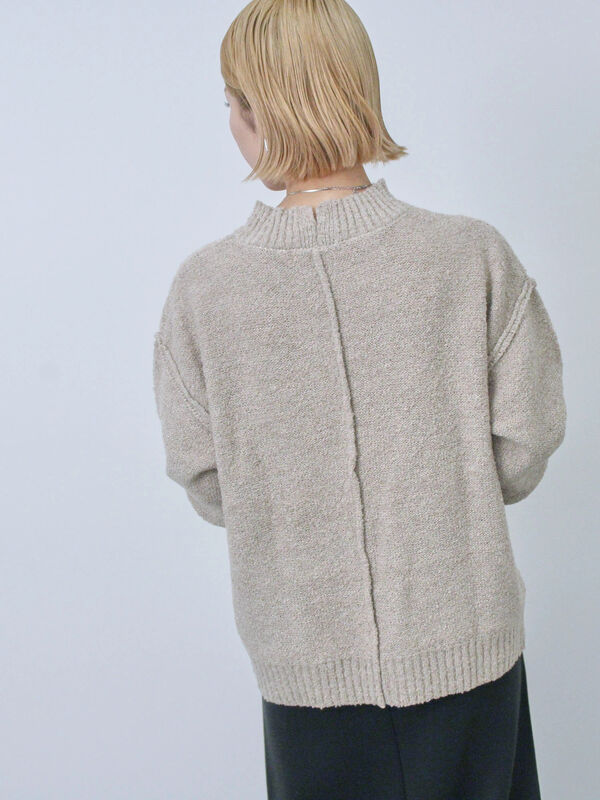 ラメ入りブークレヤーンプルオーバー（トップス/ニット・セーター