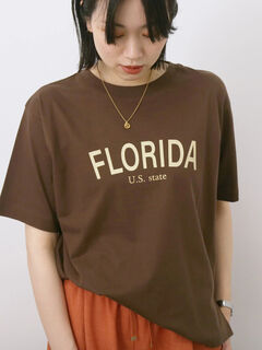 Tシャツ(ブラウン/茶色系)のセール・アウトレット｜レディース