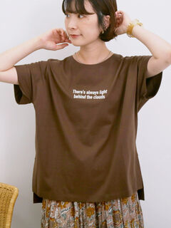 Tシャツ(ブラウン/茶色系)のセール・アウトレット｜レディース