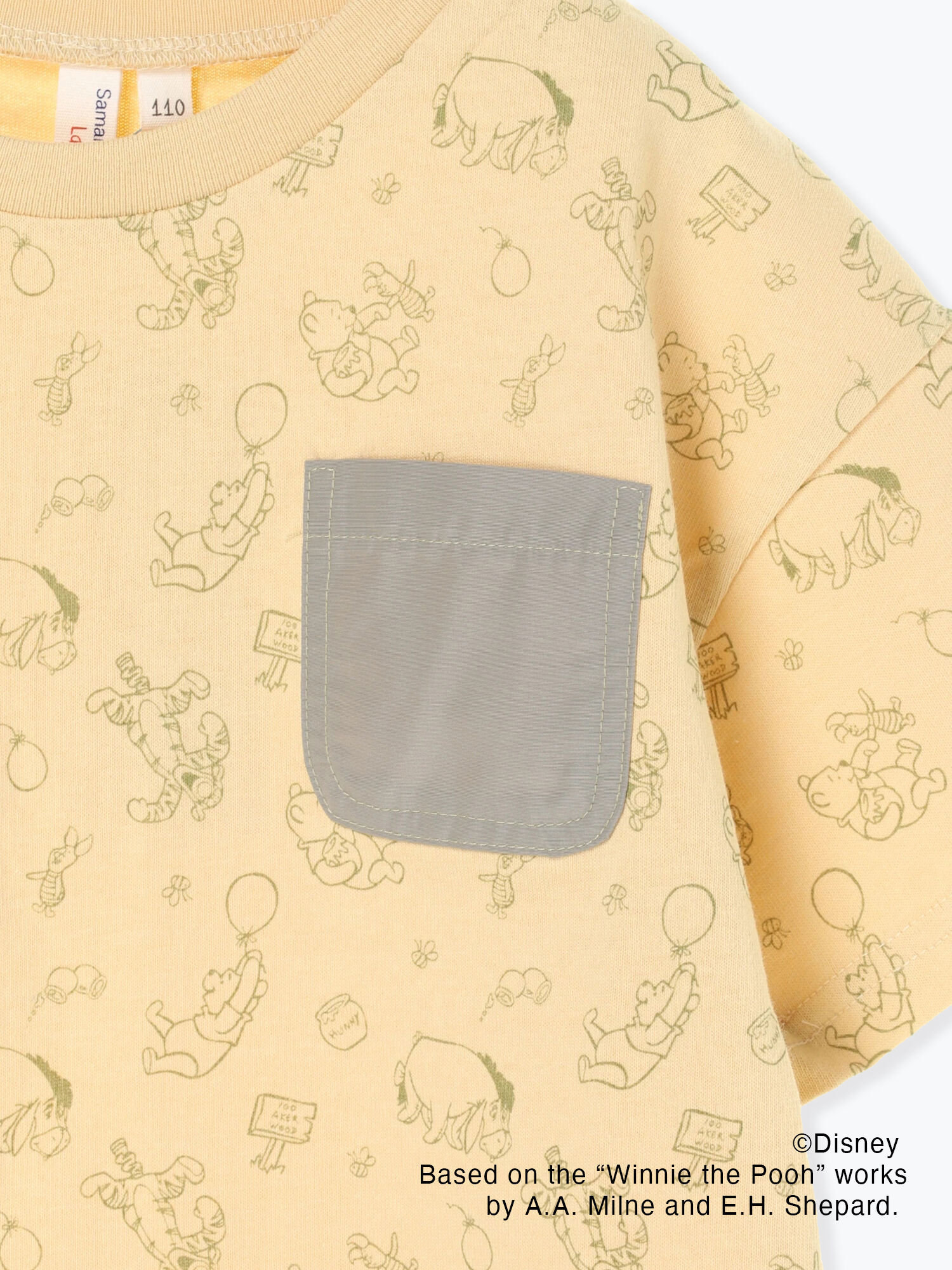 Disney くまのプーさん 総柄tシャツ トップス Samansa Mos2 Lagom サマンサモスモス ラーゴム のアウトレット Outlet 公式通販