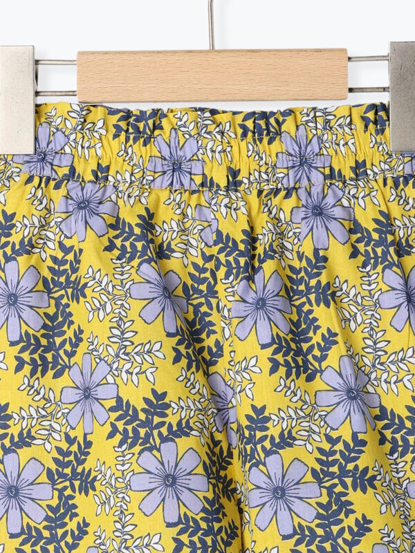 花柄ショートパンツ(セットアップ可)（ボトムス/パンツ）【セール 