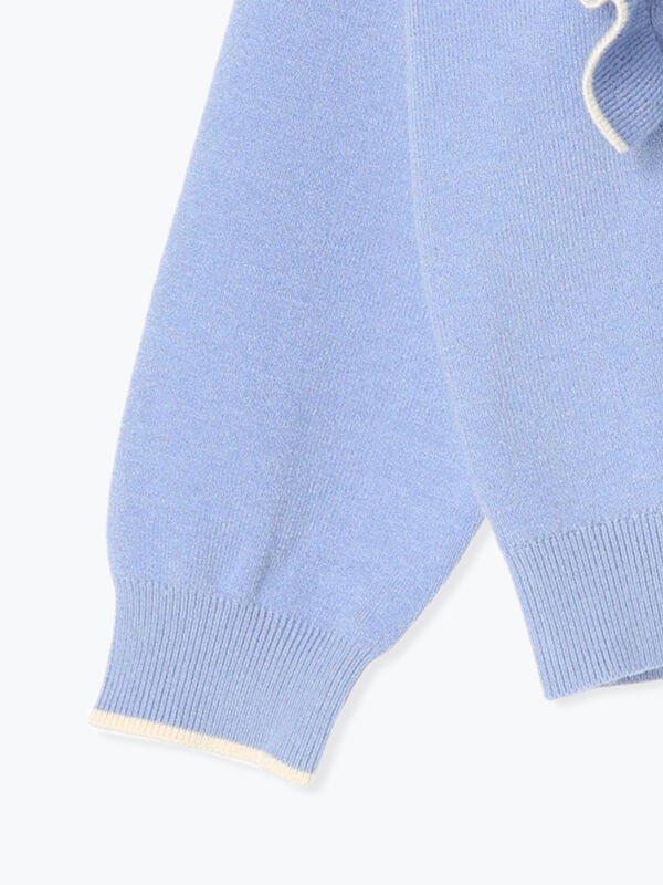 配色フリルニットプルオーバー（トップス/ニット・セーター）【セール