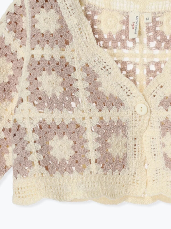 クロシェ風カーディガン（トップス/カーディガン）【セール