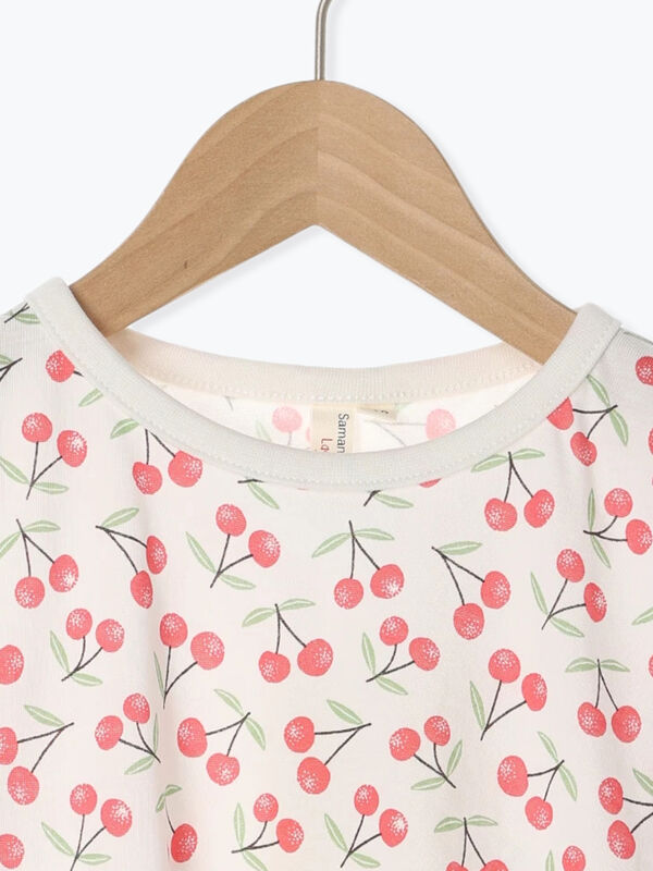 サクランボ総柄Tシャツ（トップス/Tシャツ）【セール】｜Samansa Mos2